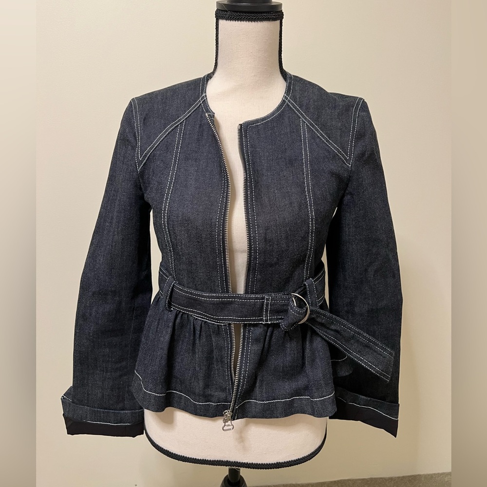 Derek Lam 10 Crosby denim peplum jacket